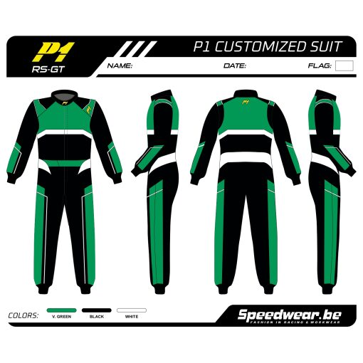 Racepak autosport van P1 - Volledig op maat PATROON 2
