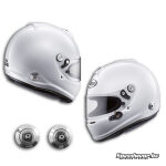 Arai GP6 S racing helmet with FIA approval and HANS Clips