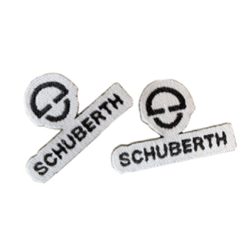 Schuberth cheek pad logos