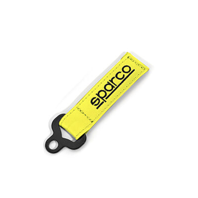 Sparco Sleutelhanger geel leer