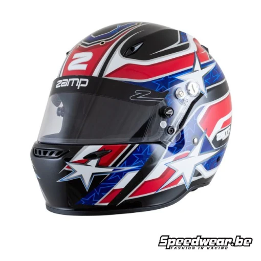 Zamp Autoracehelm ZR-72 Blauw Rood