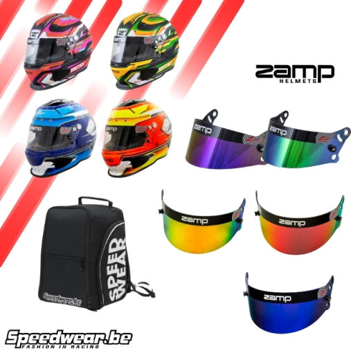 Zamp Pakket helm vizier en helmet backpack