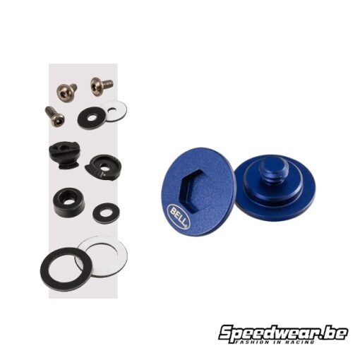 Bell Helmet Pivot & Screw Kit SV BLAUW