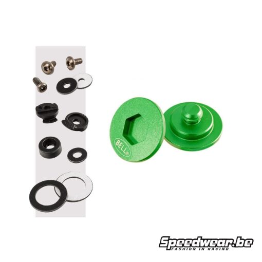 Bell Helmet Pivot & Screw Kit SV GROEN