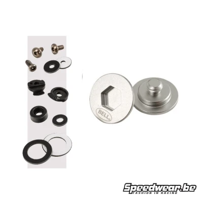 Bell Helmet Pivot & Screw Kit SV ZILVER