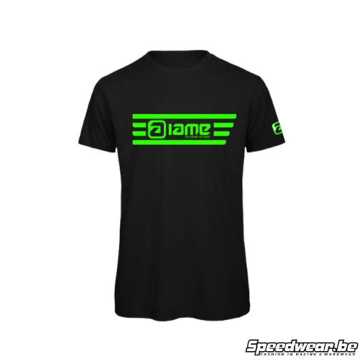 Iame T-shirt vert fluo à rayures