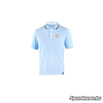 GULF Polo Pique Lichtblauw