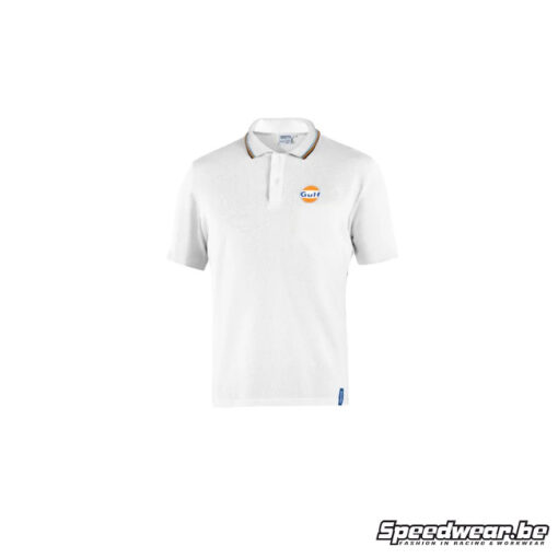 GULF POLO Pique Wit