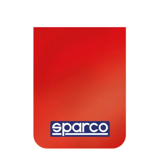 Sparco MUD FLAP PAAR 4MM FIA COMPL rot