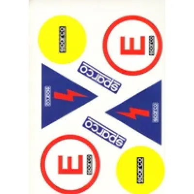 Sparco SET 8 STICKERS coupe circuit - blusser