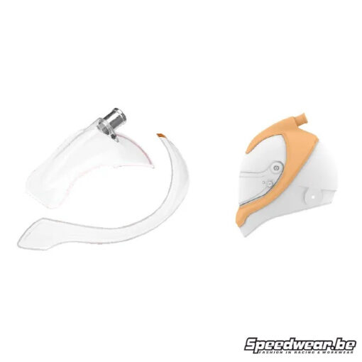 Schuberth SF4/SP1 Top & side Forced air scoop clear - Small Connector ⌀ 23mm