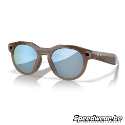Oakley Meta HSTN in Brown Smoke met Prizm Deep Water Polarized