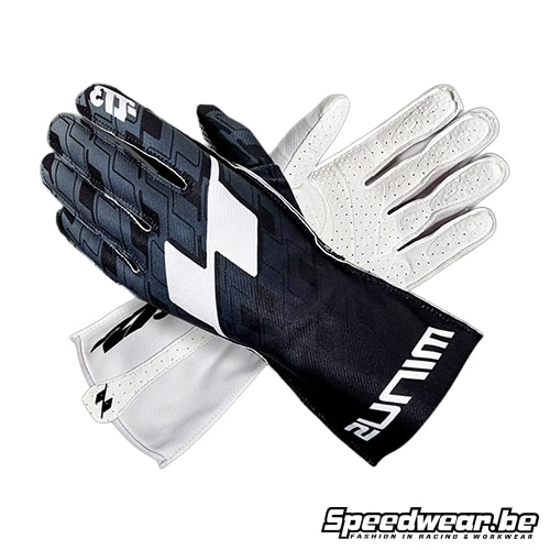 Minus 273 x Ryan Norberg Limited Edition Black/White Asymmetric Karting Handschoen
