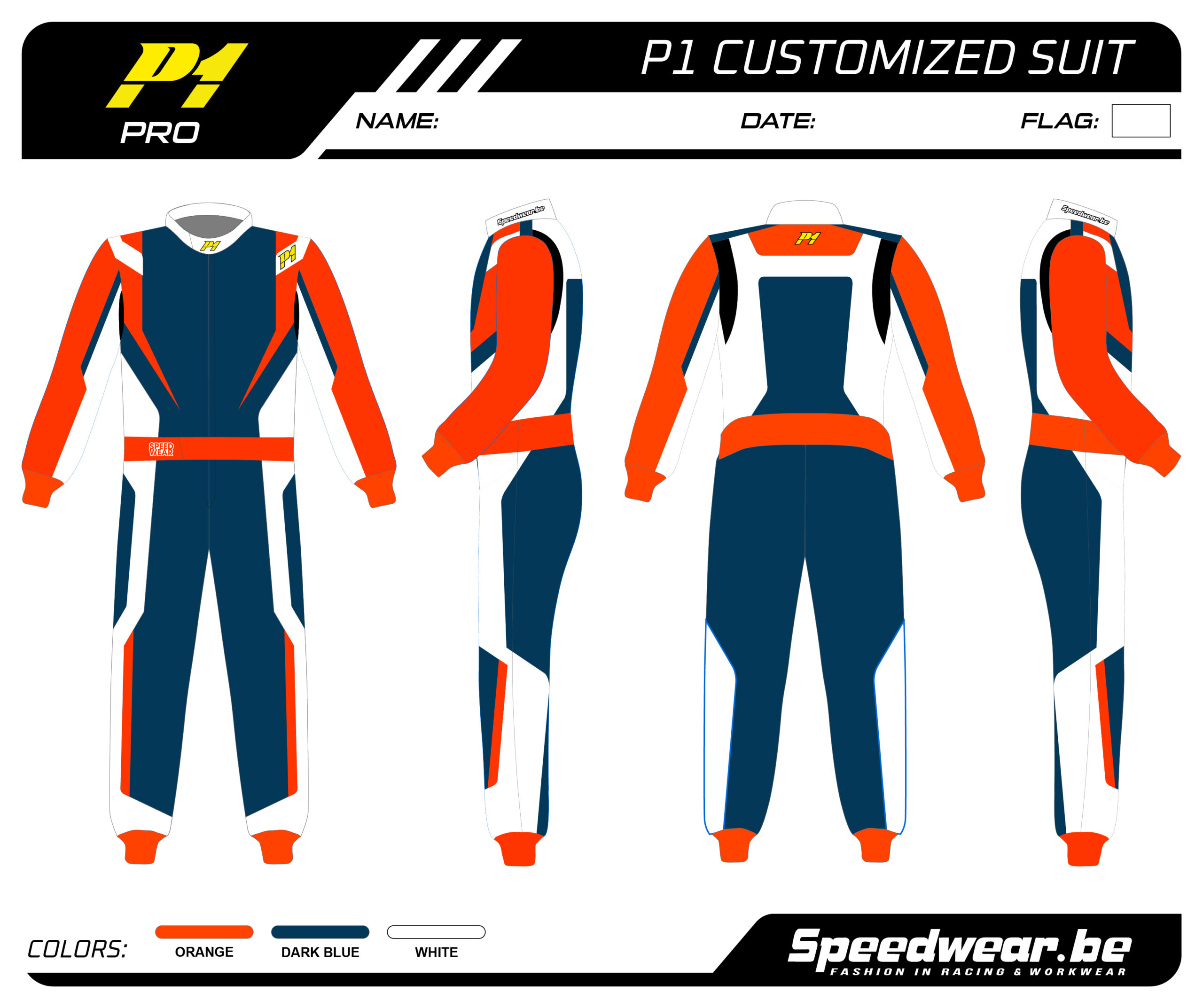P1 FIA Race overall – Volledig op maat PATROON PRO 14