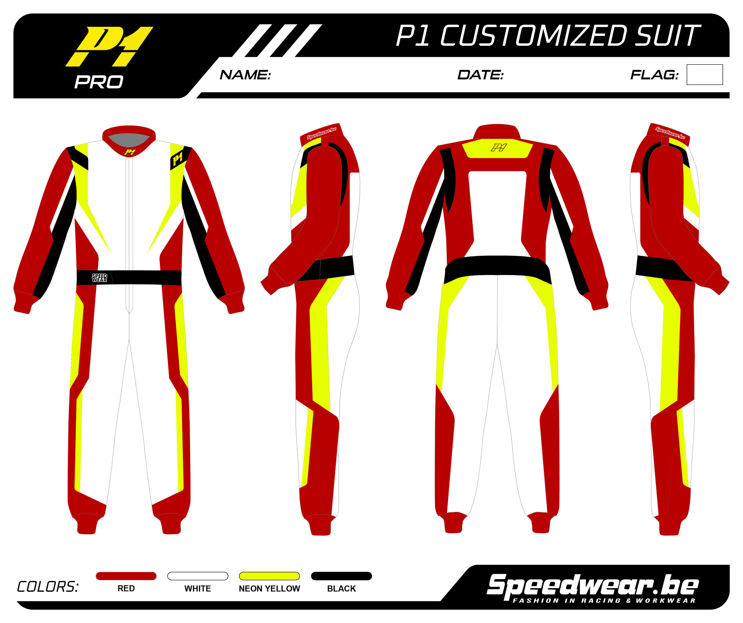 P1 FIA Race overall – Volledig op maat PATROON PRO 14