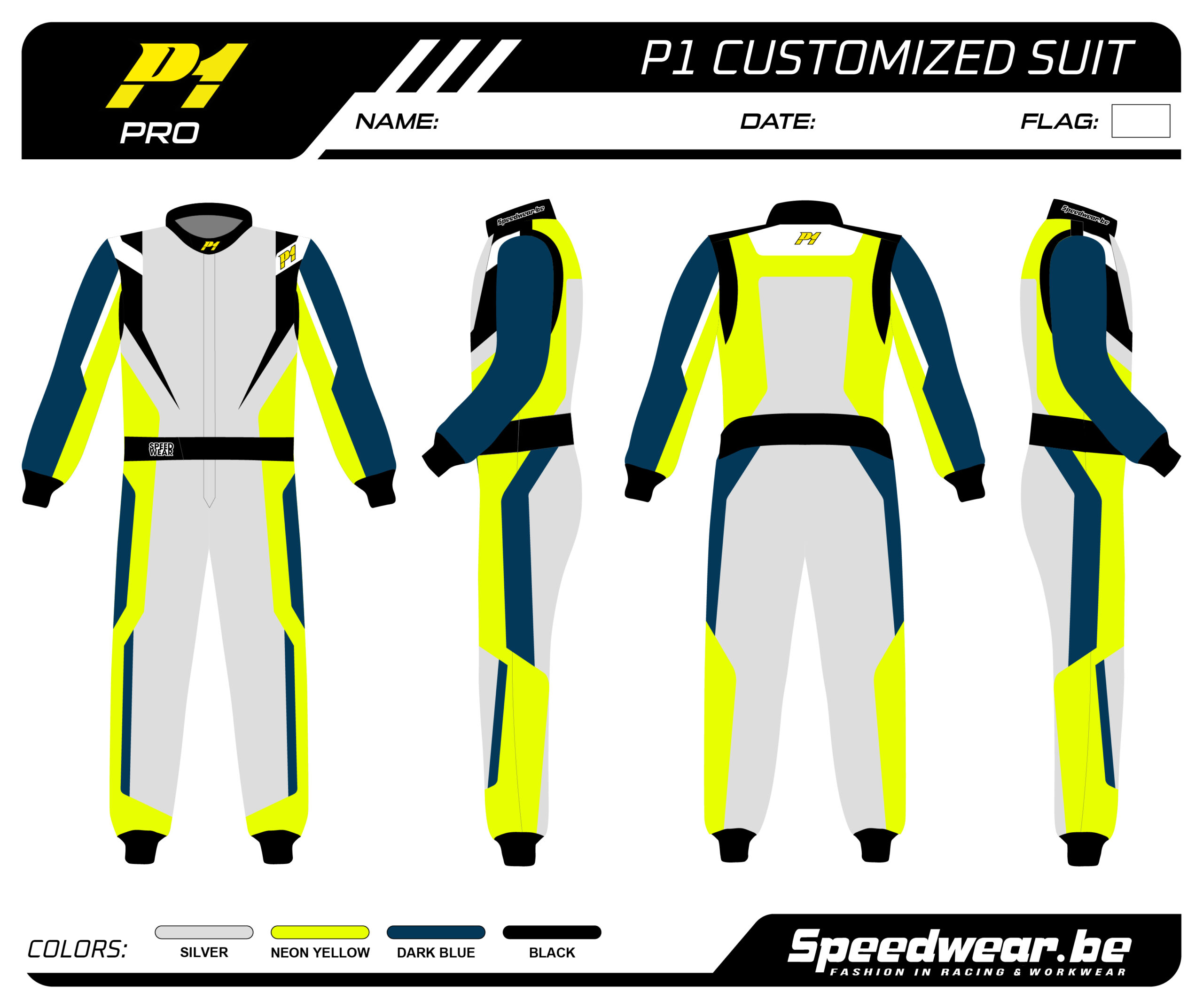 P1 FIA Race overall – Volledig op maat PATROON PRO 14