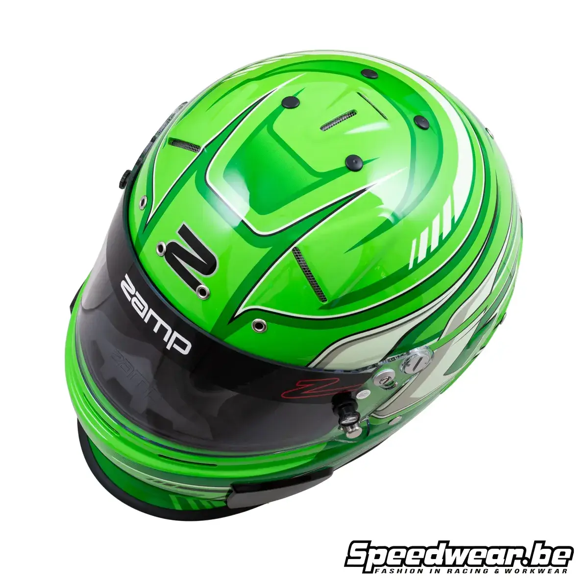 Zamp RZ-70F Graphic Autosporthelm – Groen