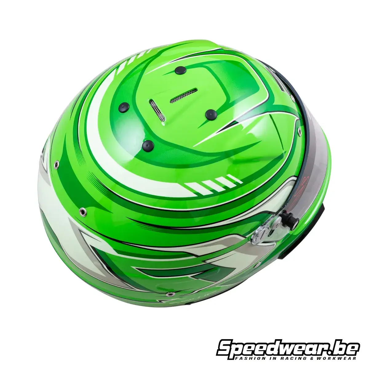 Zamp RZ-70F Graphic Autosporthelm – Groen
