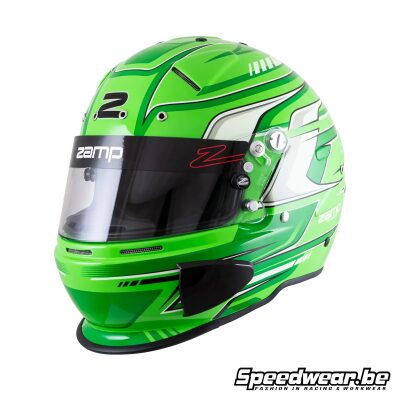 Zamp RZ-70F Graphic Auto Sports Helmet – Green