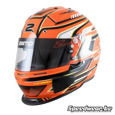 Zamp RZ-70F Graphic Auto Sports Helmet – Orange